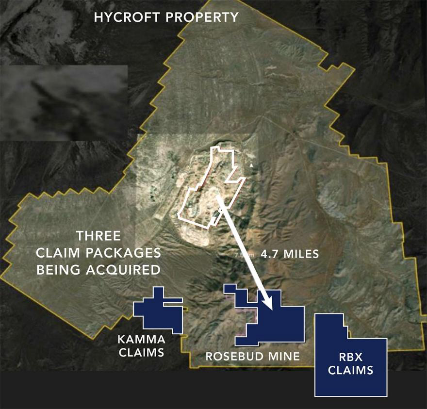 Location Relative to Hycroft Mining